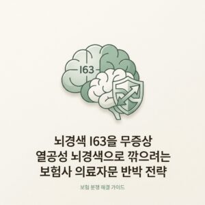 뇌경색 I63을 무증상 열공성 뇌경색으로 깎으려는 보험사 의료자문 반박 전략