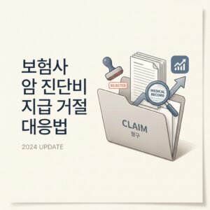 보험사 암 진단비 지급 거절 대응법