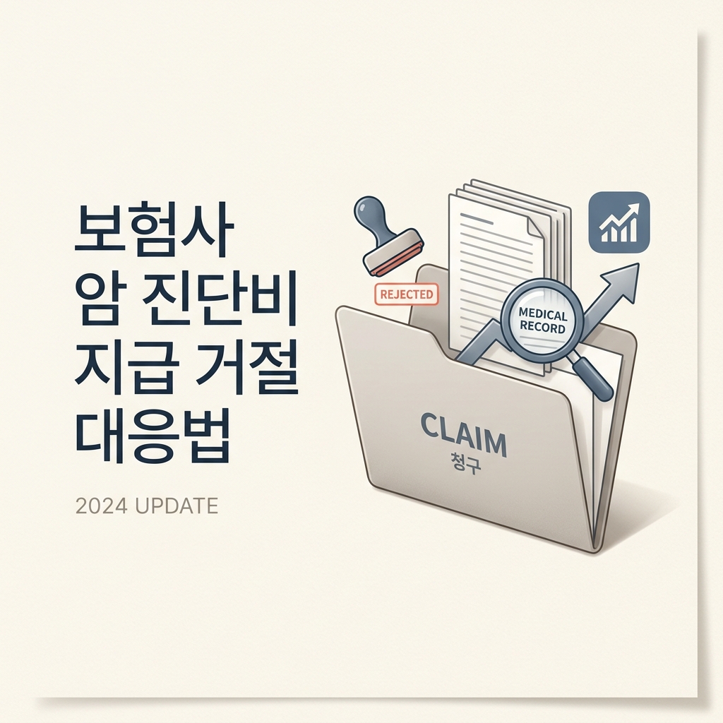 보험사 암 진단비 지급 거절 대응법