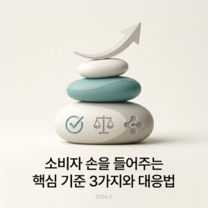 소비자 손을 들어주는 핵심 기준 3가지와 대응법