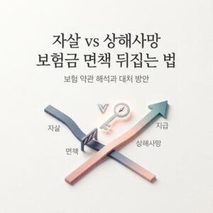 자살 vs 상해사망 보험금 면책 뒤집는 법