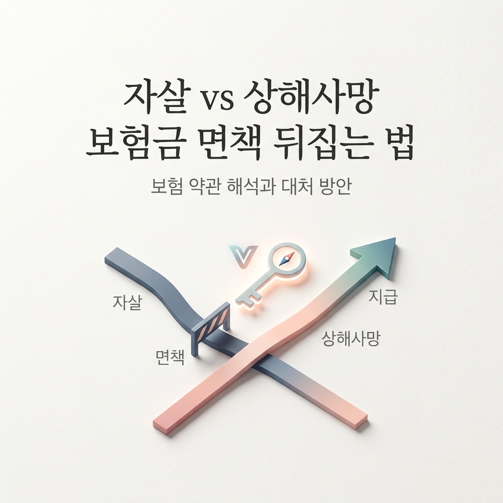 자살 vs 상해사망 보험금 면책 뒤집는 법