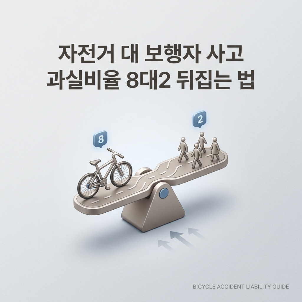 자전거 대 보행자 사고 과실비율 8대2 뒤집는 법