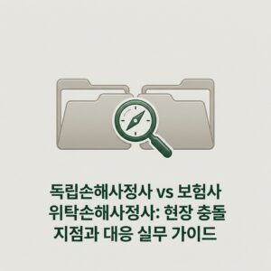 독립손해사정사 vs 보험사 위탁손해사정사: 현장 충돌 지점과 대응 실무 가이드