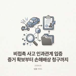비접촉 사고 인과관계 입증 증거 확보부터 손해배상 청구까지