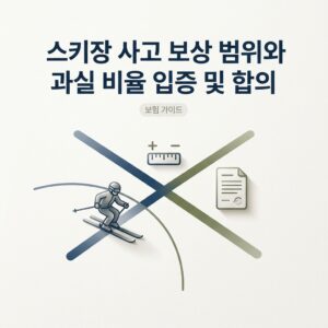 스키장 사고 보상 범위와 과실 비율 입증 및 합의