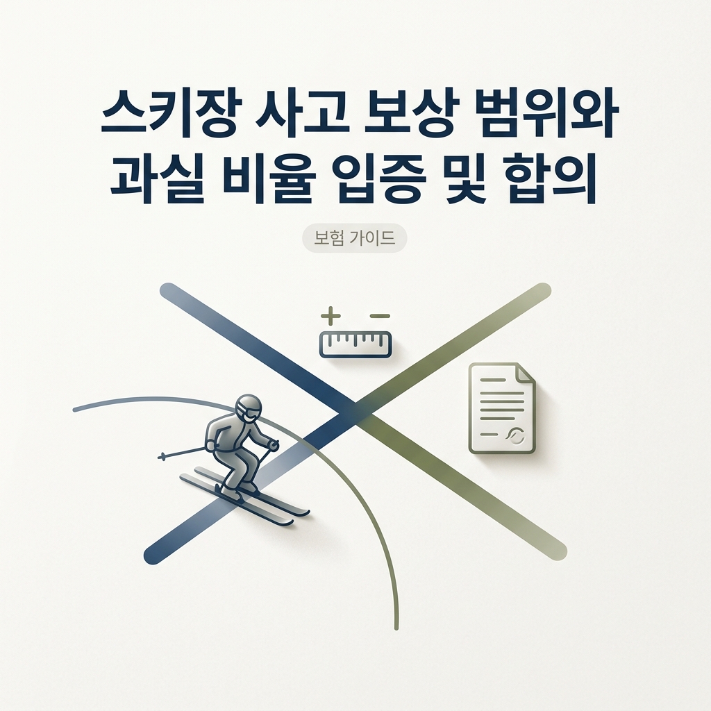 스키장 사고 보상 범위와 과실 비율 입증 및 합의