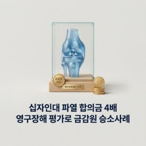 십자인대 파열 합의금 4배 영구장해 평가로 금감원 승소사례