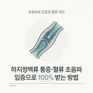 하지정맥류 통증·혈류 초음파 입증으로 100% 받는 방법